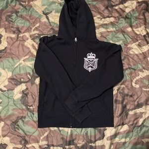 Tapout full zip graphic fleece hoodie vtg‎ y2k grunge womens L/17